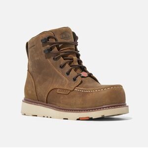 Brunt Men's Tan Leather Steel Toe Work Boots